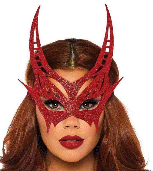 Leg Avenue Glitter Devil Mask