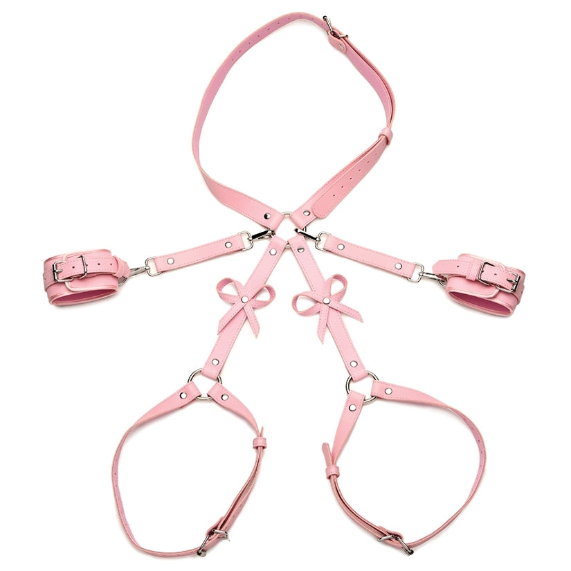 Strict Bondage Harness With Bows