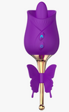 G-Spot Rose Massager with Tongue Licking