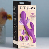 Tri Flick Silicone Flicking Rabbit Vibrator