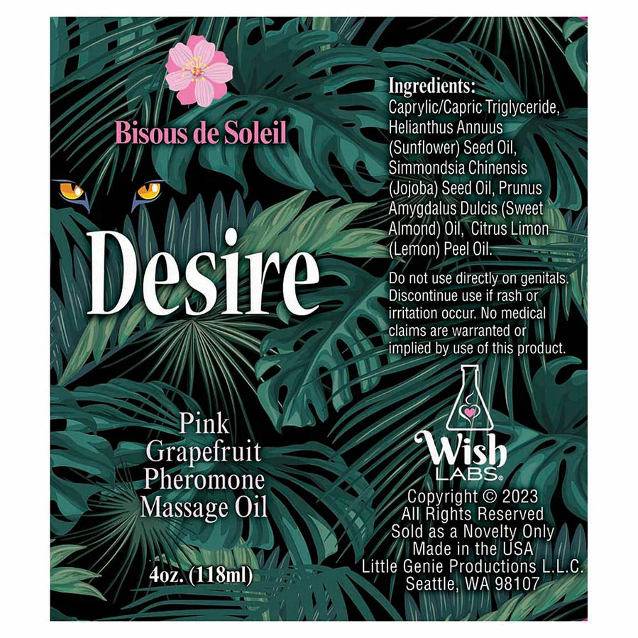 Desire Pheromone Massage Oil