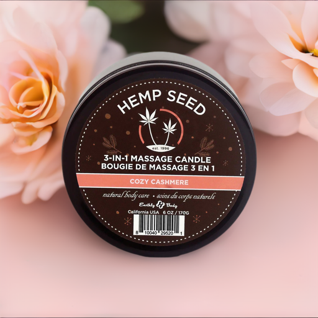 Earthly Body Hemp Seed 3-in-1 Massage Candle