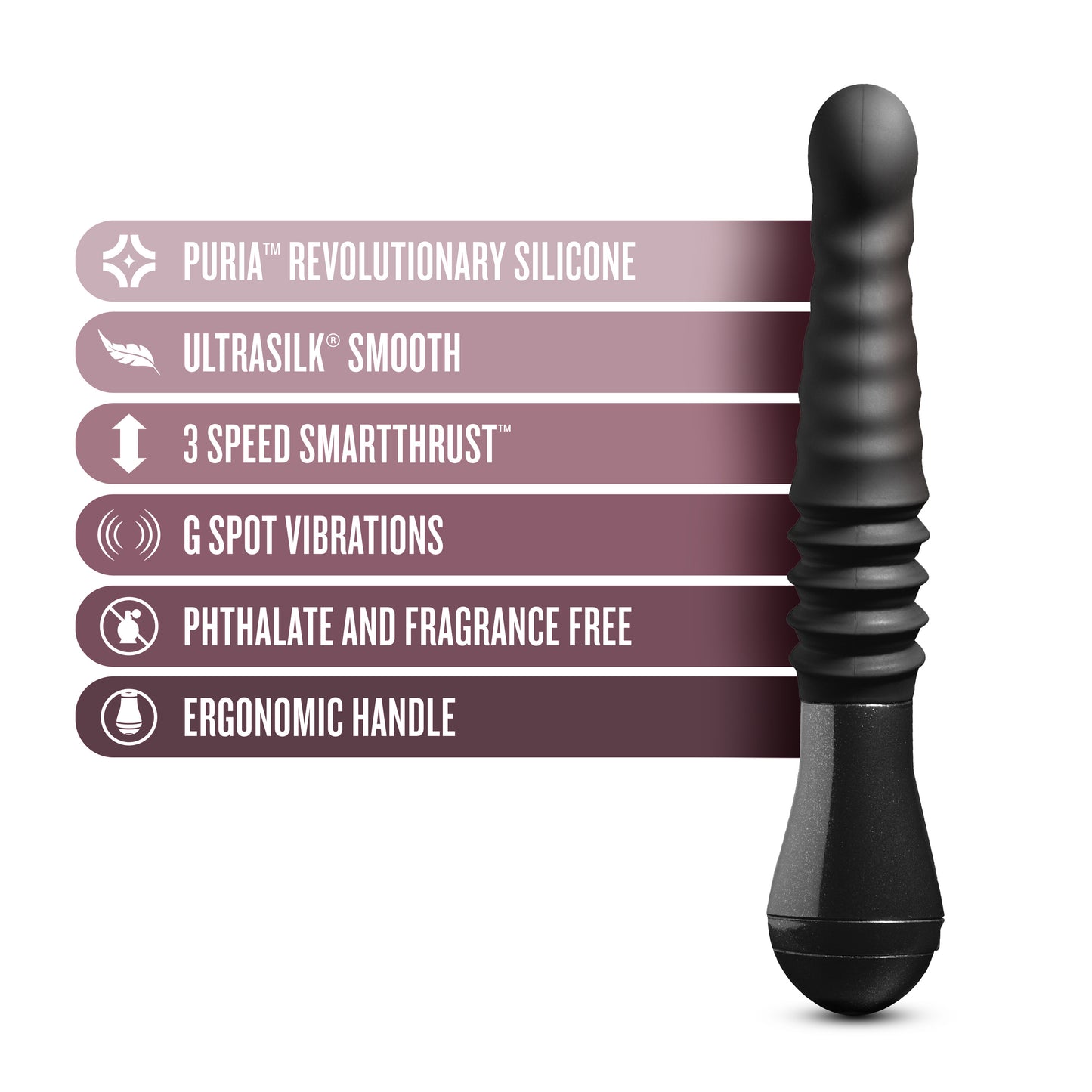 Temptasia Lazarus Rechargeable Silicone Thrusting Dildo