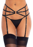 Estée Rhinestone Garter Belt