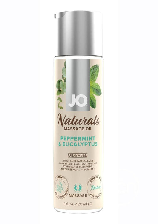 JO Naturals Peppermint & Eucalyptus Massage Oil
