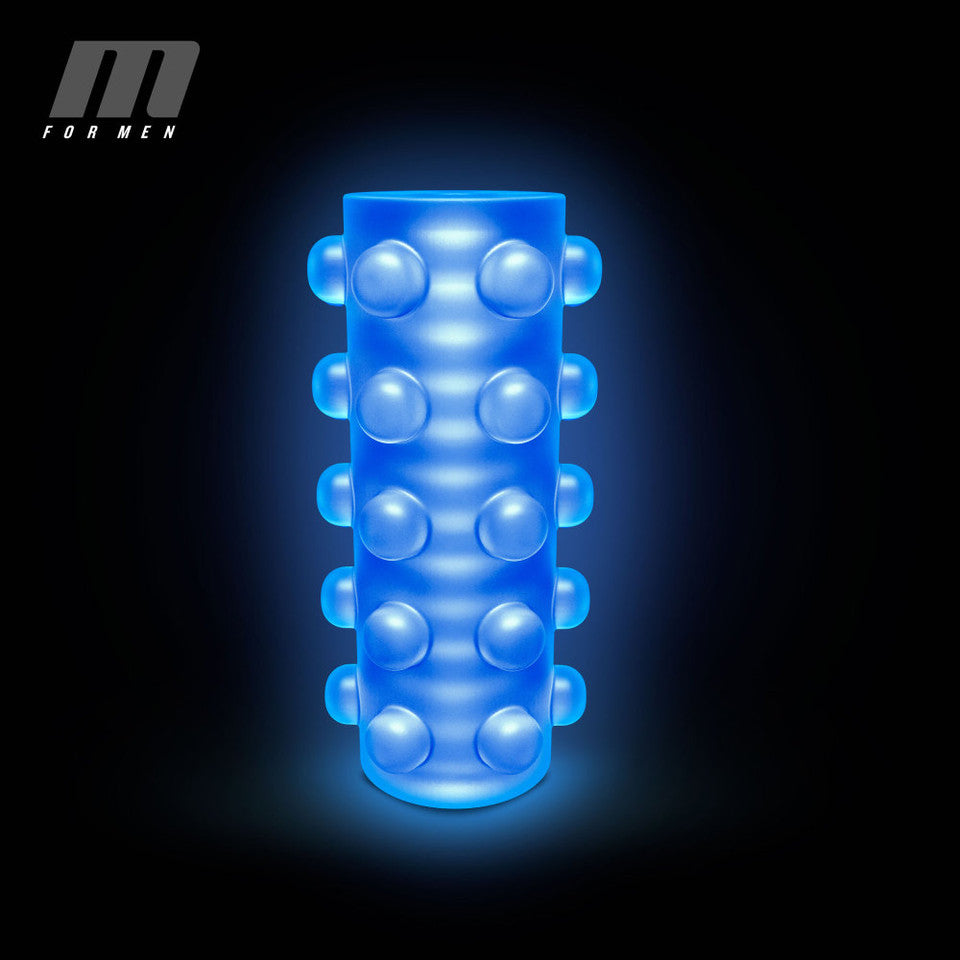 M for Men Soft and Wet Glow In The Dark Reversible Orb Masturbator