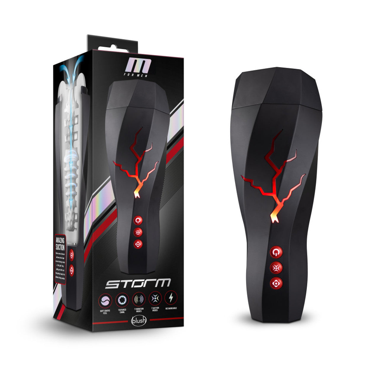 M For Men Storm Rechargeable Masturbator