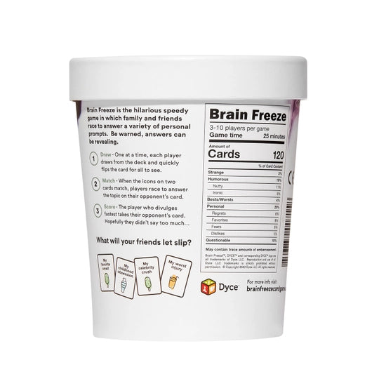 Brain Freeze the Speak-Before-You-Think Game