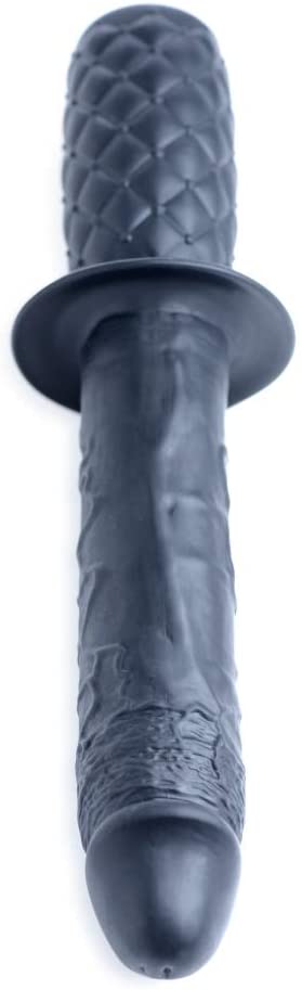 Ass Thumpers Real 10x Propulsor vibrador de silicona - Negro