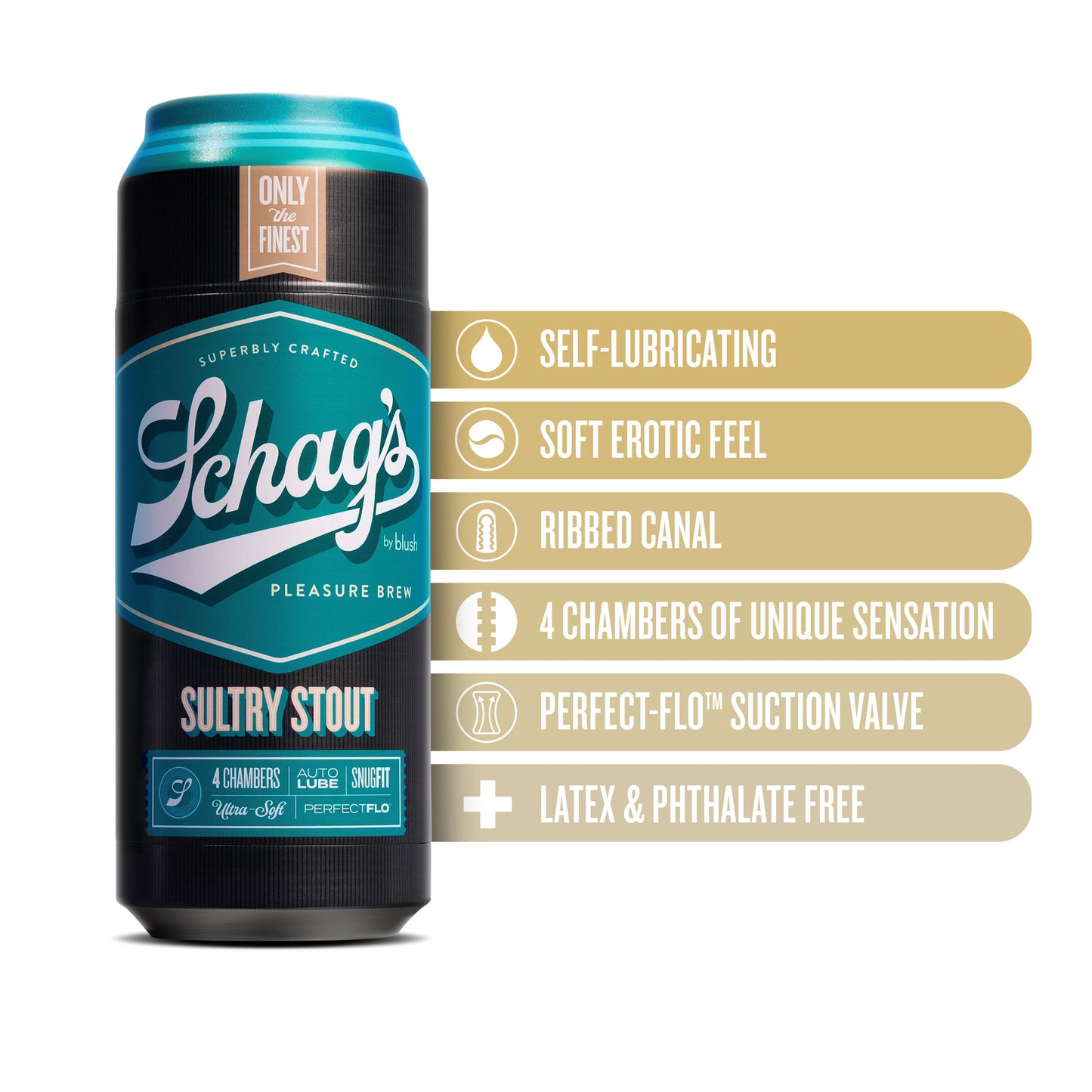 Schag's Sultry Stout Self-Lubricating Stroker