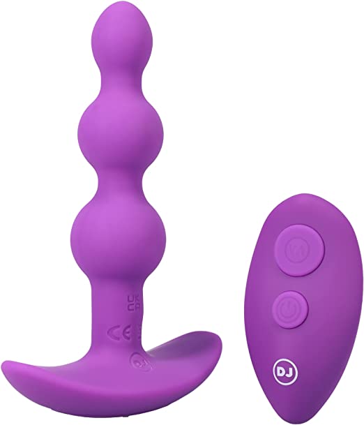 A-Play BEADED VIBE Rechargeable Silicone Anal Plug with Remote