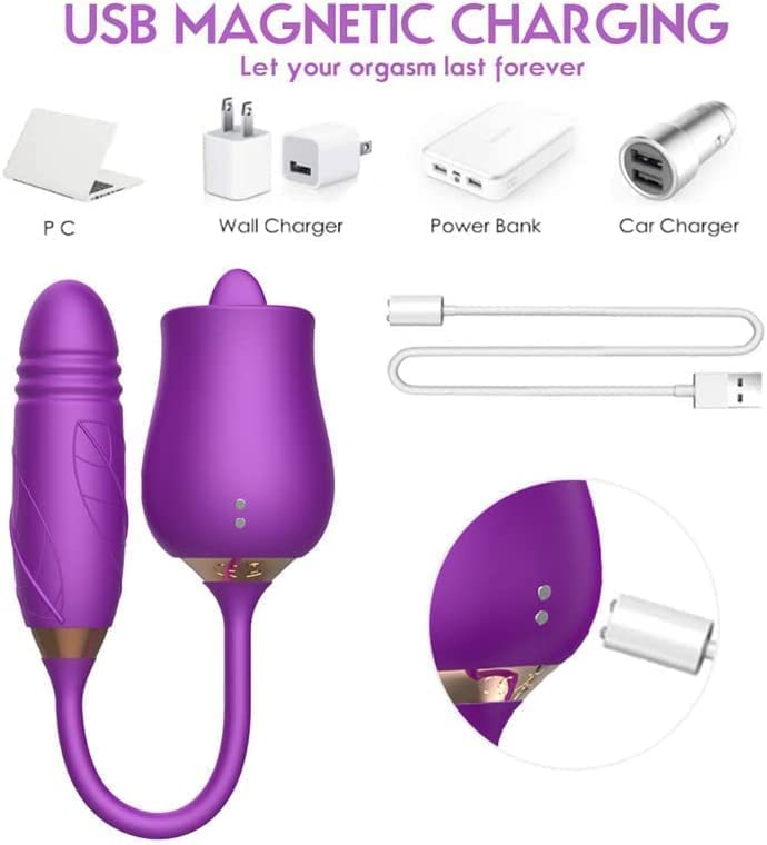 Sensuous G Spot Tongue Licking Thrusting Vibrator