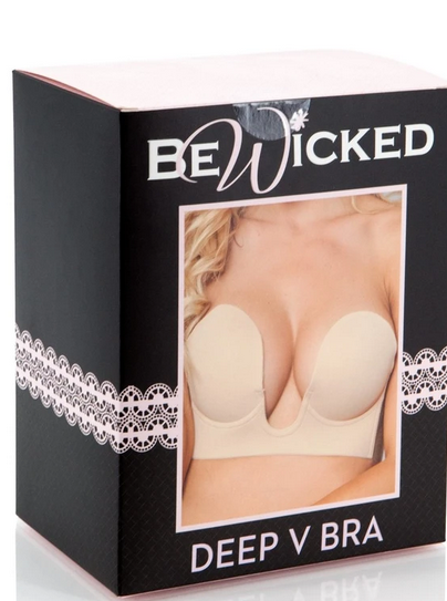 Be Wicked- Deep V  Plunge Adhesive Bra