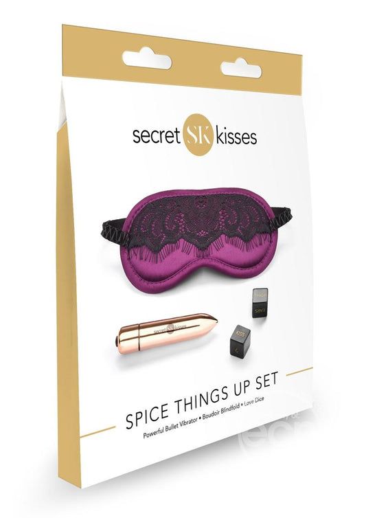 Secret Kisses Spice Things Up Kit de 3 piezas Juego de parejas