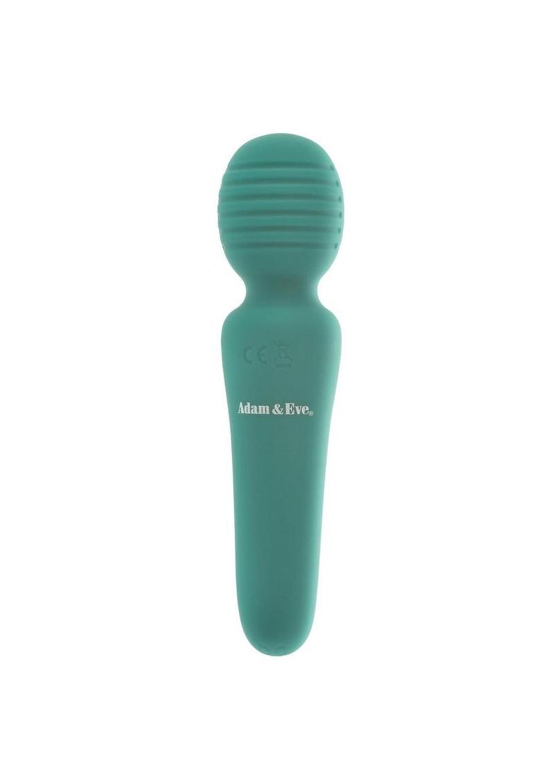 Adam & Eve Eve's Petite Private Pleasure Silicone Rechargeable Wand Massager - Green