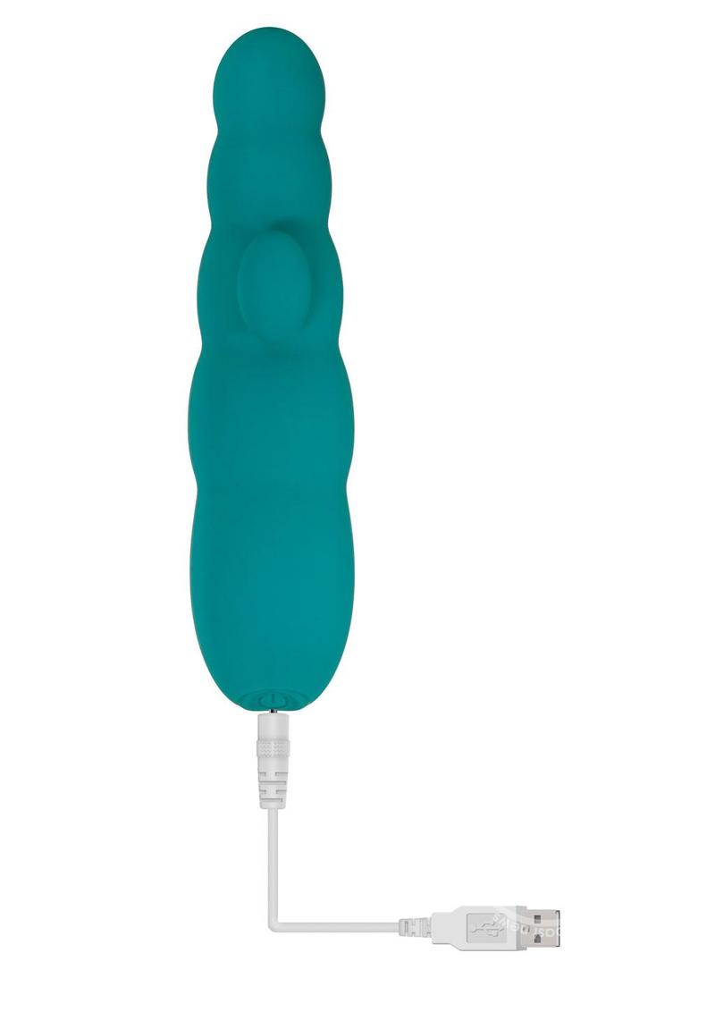 G-Spot Perfection Rechargeable Silicone Vibrator-  Green