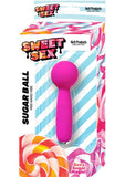 Sweet Sex Sugar Ball Rechargeable Silicone Mini Wand Vibrator - Magenta