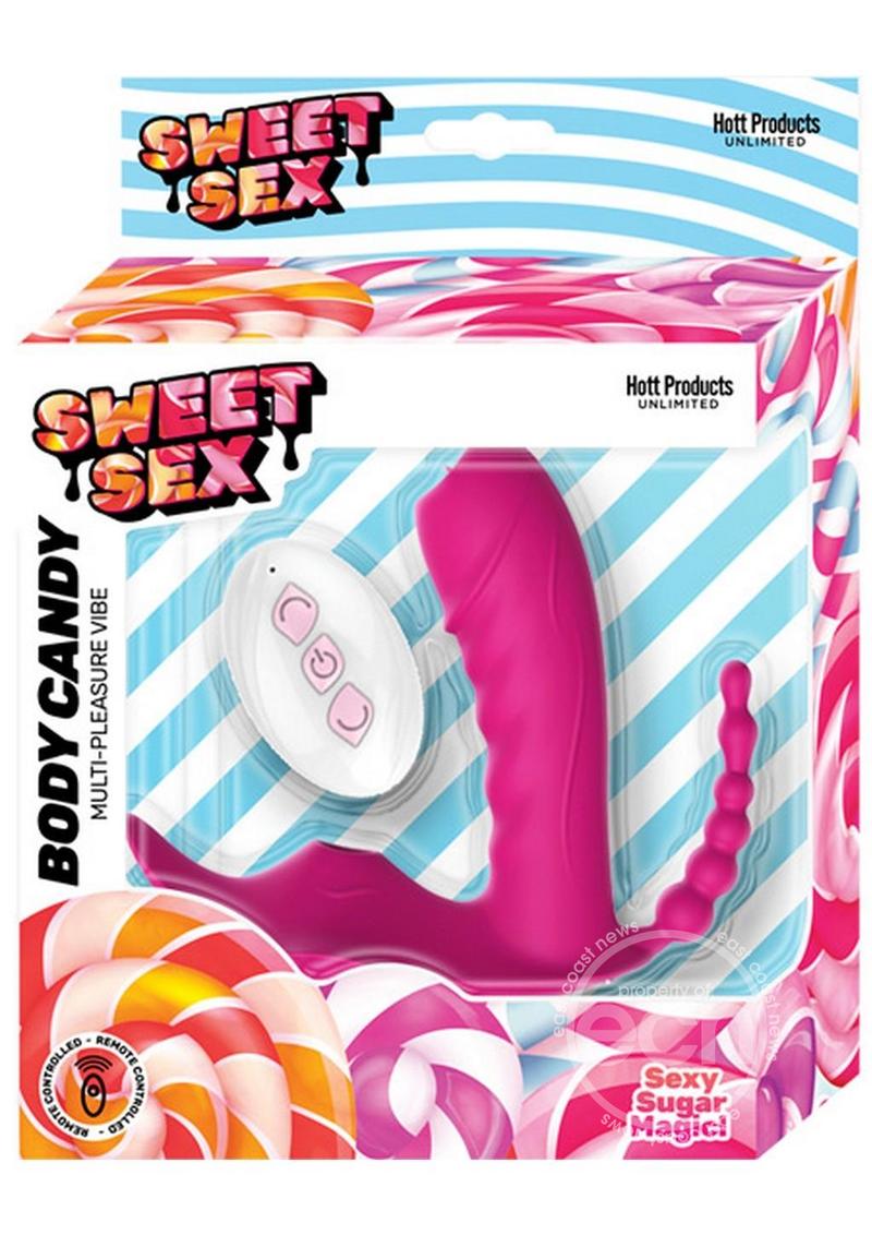 Sweet Sex Body Candy Silicone Rechargeable Stimulator - Magenta