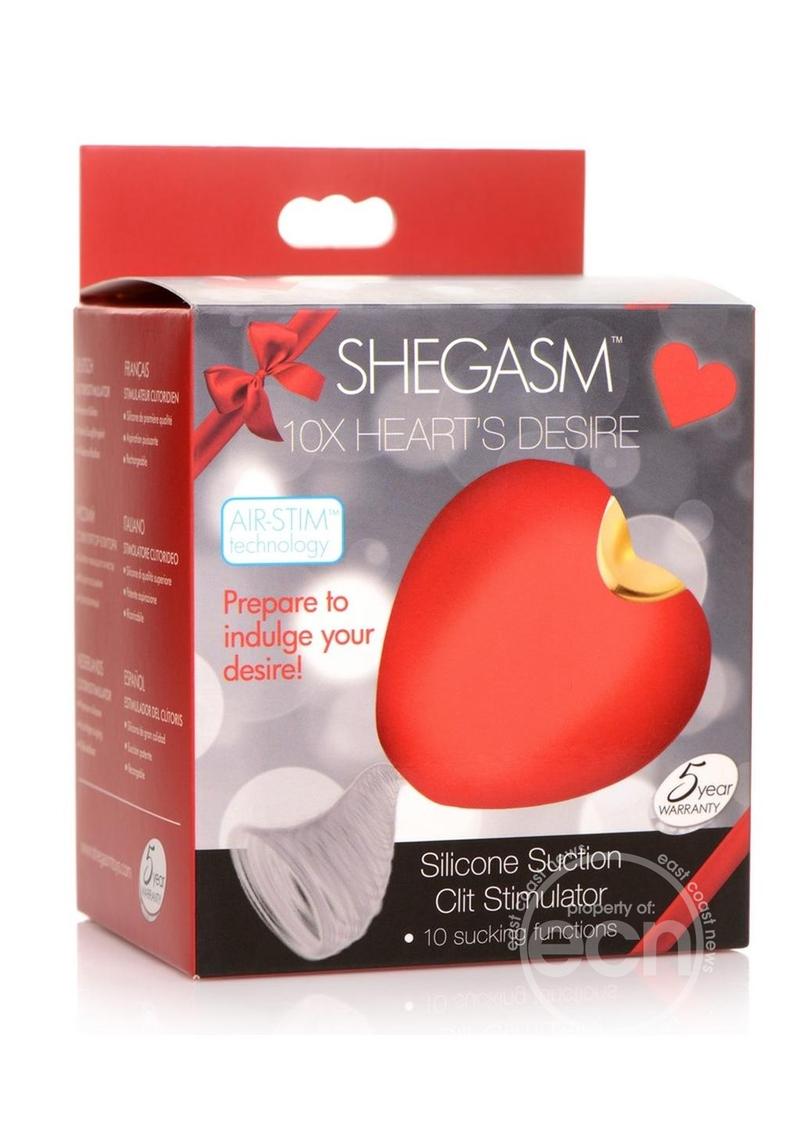 Shegasm 10x Corazones Deseo Rojo