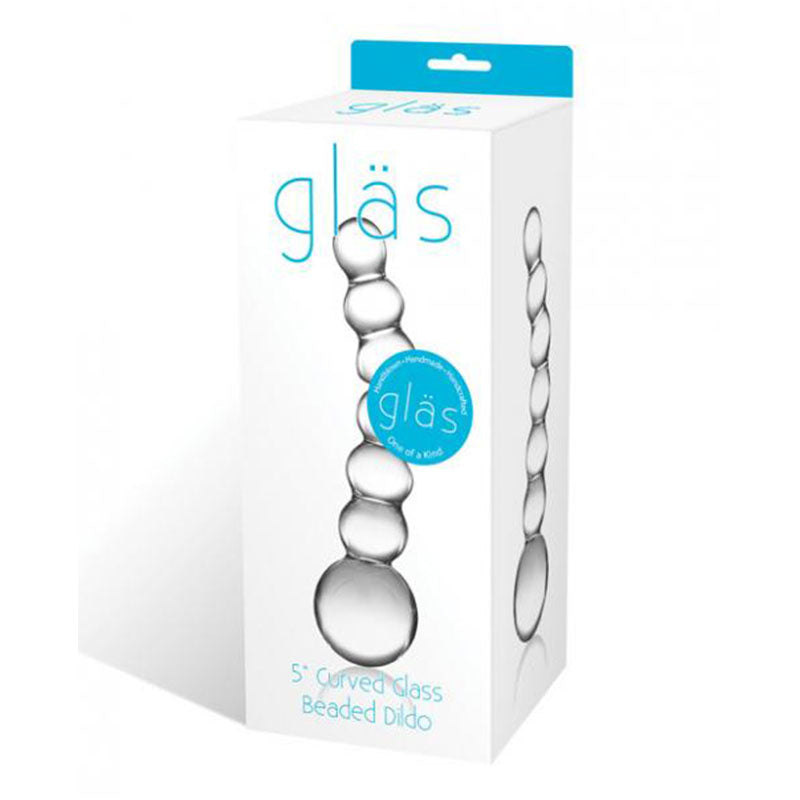 Glas 6in Curved Glass G-Spot Dildo