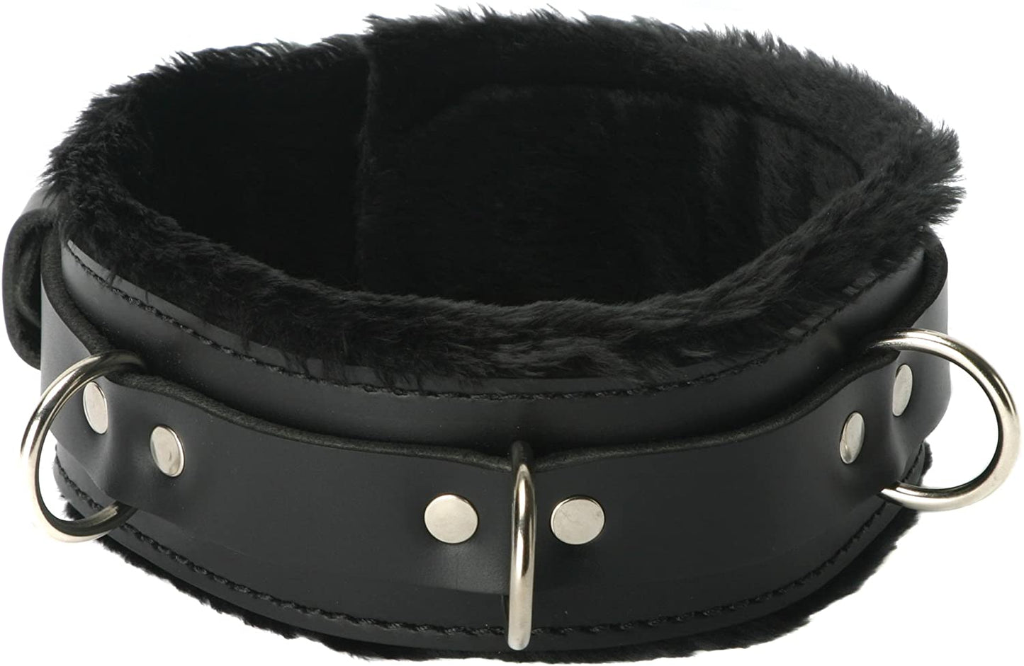 Strict Leather Premium Fur Lined Locking Collar S/M