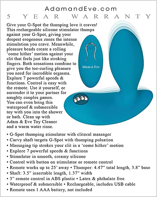 A&E G-Spot Thumper With Clit Motion Massager