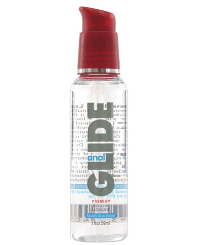 Anal glide silicone lubricant 2oz pump bottle