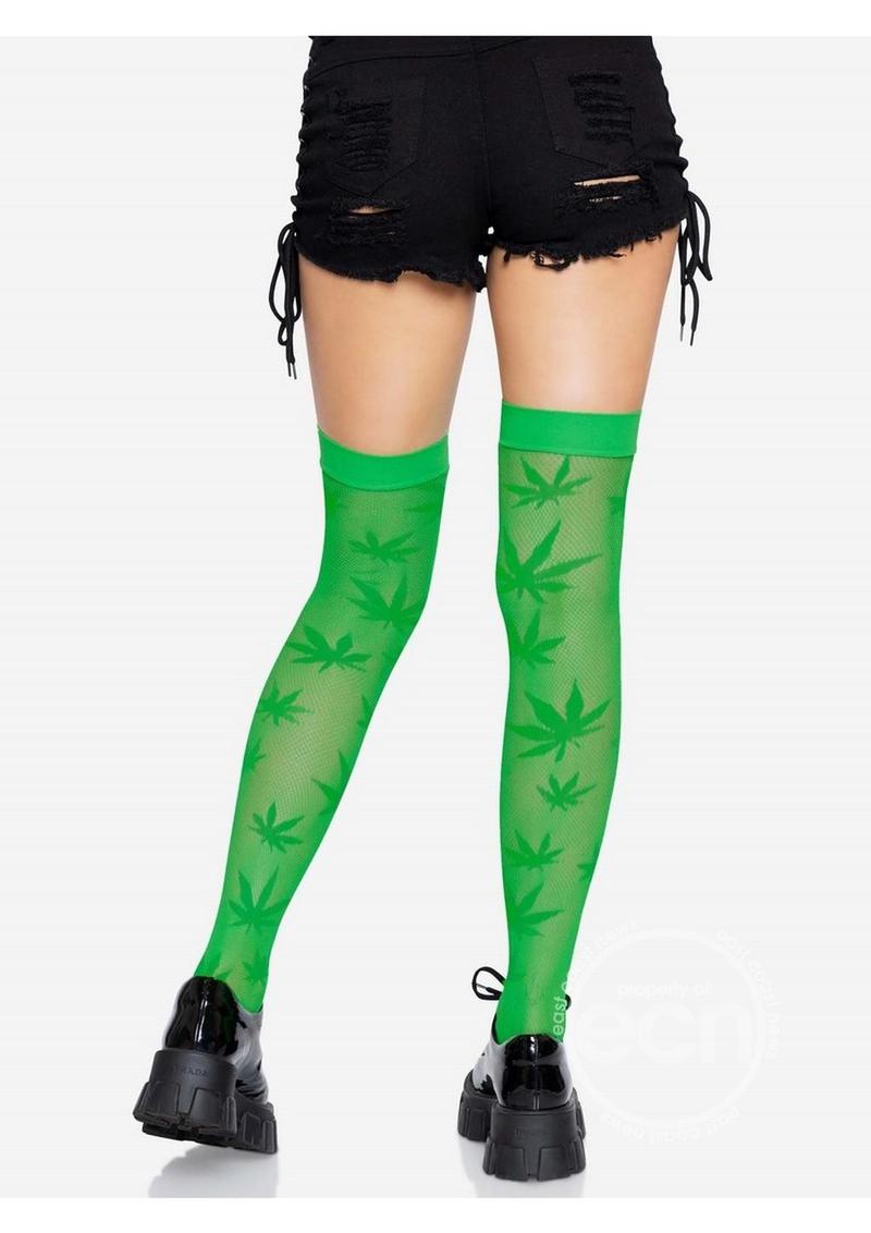 420 Net Thigh High