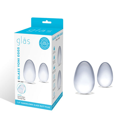 Glas 2pc Glass Yoni Egg Set