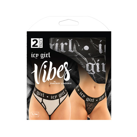 Vibes Icy Girl Buddy Pack 2 pc. Metallic Boyfriend Brief & Lace Thong
