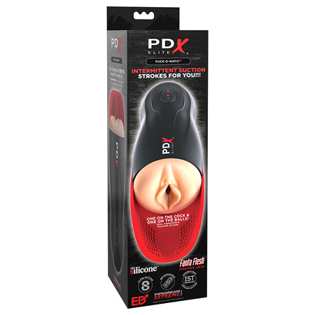 PDX Elite Fuck-O-Matic Stroker - Light/Red/Black