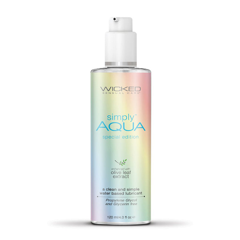 Wicked Sensual Care Aqua Special Edition Water Based Lubricant - 4 Oz