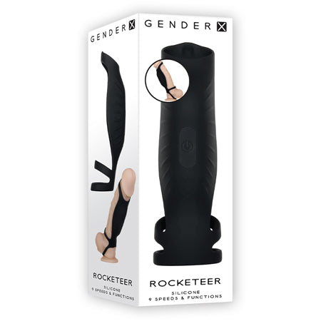 Gender X Rocketeer Vibrating Penis Sheath Black