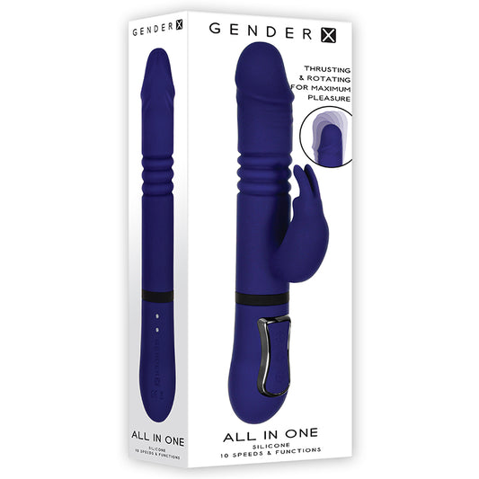 Gender X All In One Thrusting Rabbit Purple