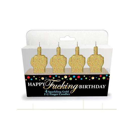 Happy Fucking Birthday FU Candle Set