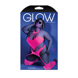 Body de peluche sin pies Glow No Promises rosa neón QS