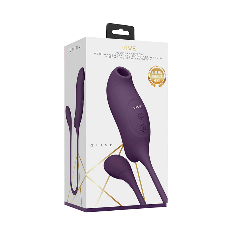 Vive Quino Air Wave & Vibrating Egg Vibrator