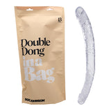 In A Bag Double Dong Realistic 13 pulgadas. Consolador de doble extremo Transparente