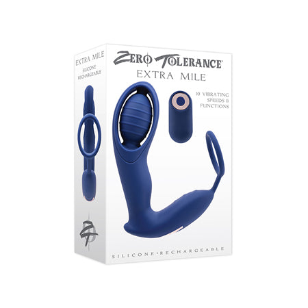 ZT Extra Mile Recargable C Ring Silicona Azul