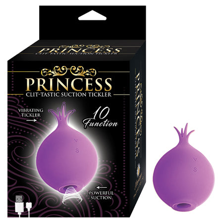 Princess Clit-Tastic Suction Tickler Rechargeable Silicone Vibrator