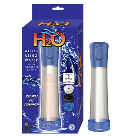 Bomba de Pene Recargable H2O Azul