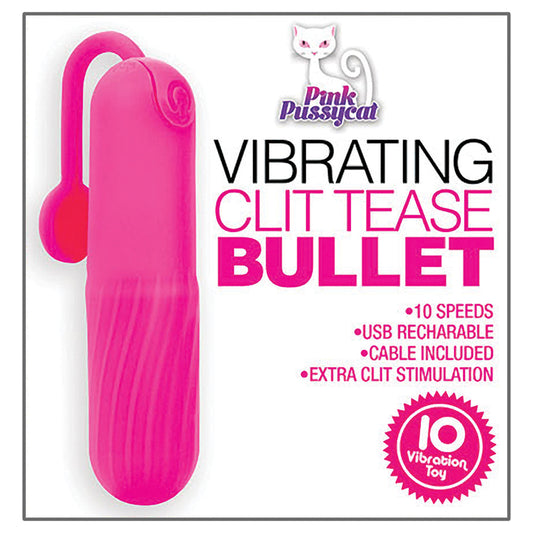 Pink Pussycat Vibrating Clit Tease Bullet