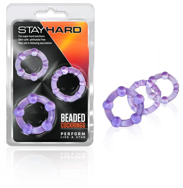 Stay Hard Beaded Cock Ring 3 Package