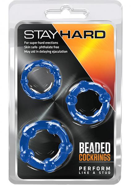Stay Hard Beaded Cock Ring 3 Package