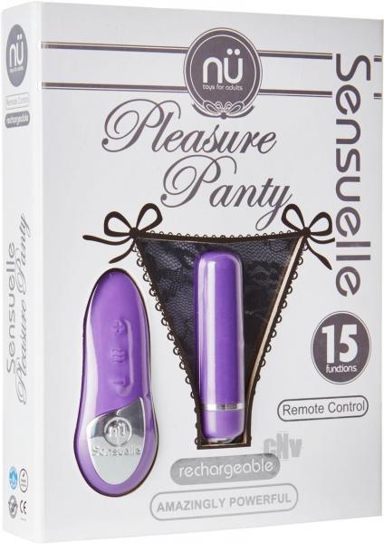 Sensuelle Pleasure Panty With Remote Control 15 Function Bullet