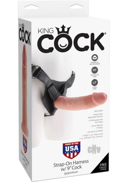 King Cock Strap On Harness with Dildo
