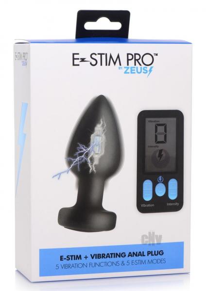 Zeus Vibe And Estim Anal Plug W/remote