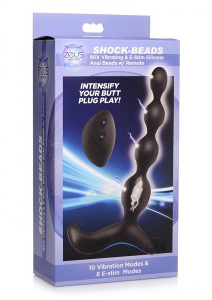 Zeus Shock Beads con control remoto Negro