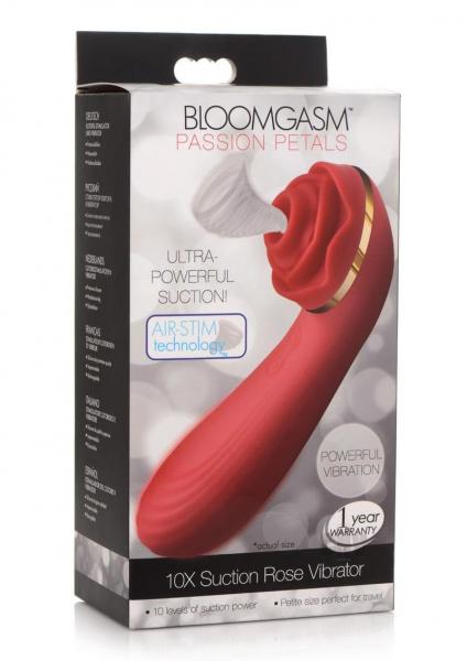 Inmi Bloomgasm Passion Petals 10x Silicone Suction Rose Vibrator