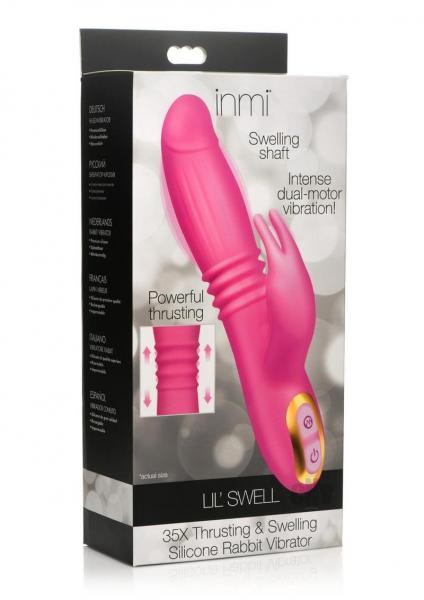 35x Lil Swell Thrusting And Swelling Silicone Rabbit Vibrator